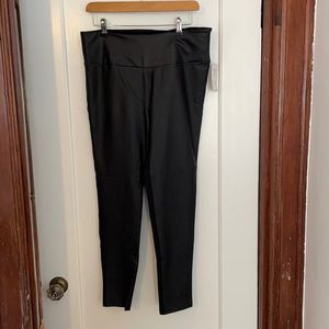 Stella & Dot Faux Leather-Front Rebel Leggings